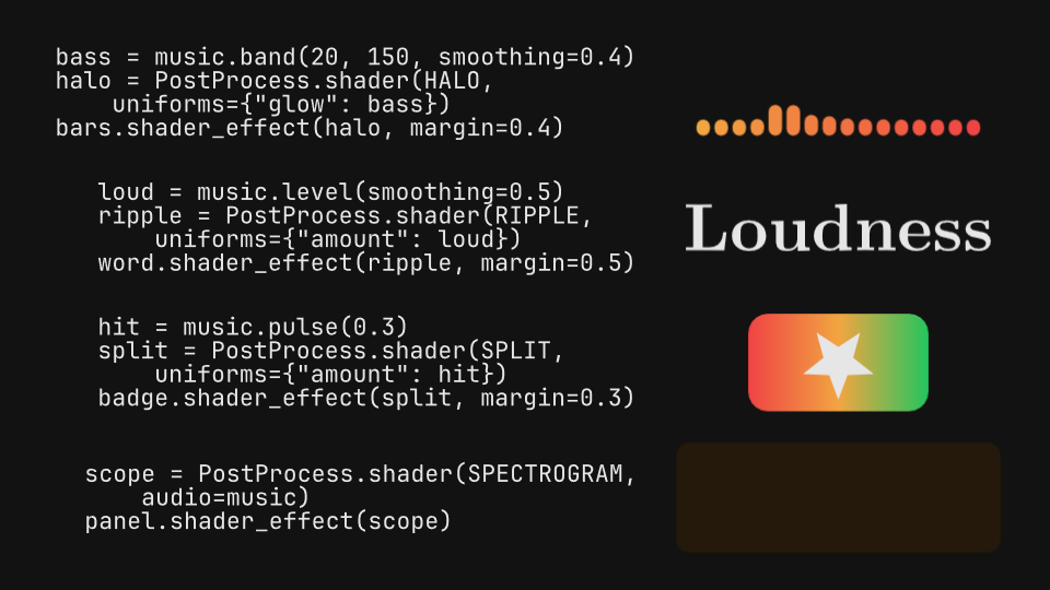 Audio shaders