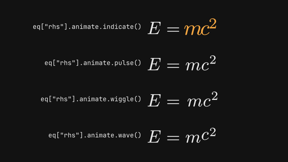 Equation annotations